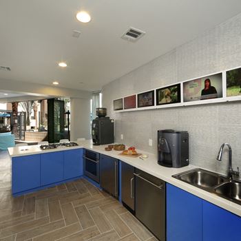 Resident clubhouse kitchen